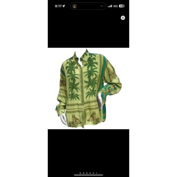 RARE Versace Tropical Jungle Print Tarzan - Picture 7 of 14